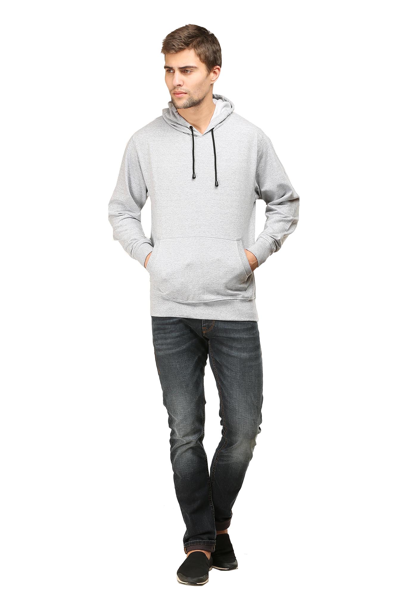 Men's Gray Hoodie Sweatshirt