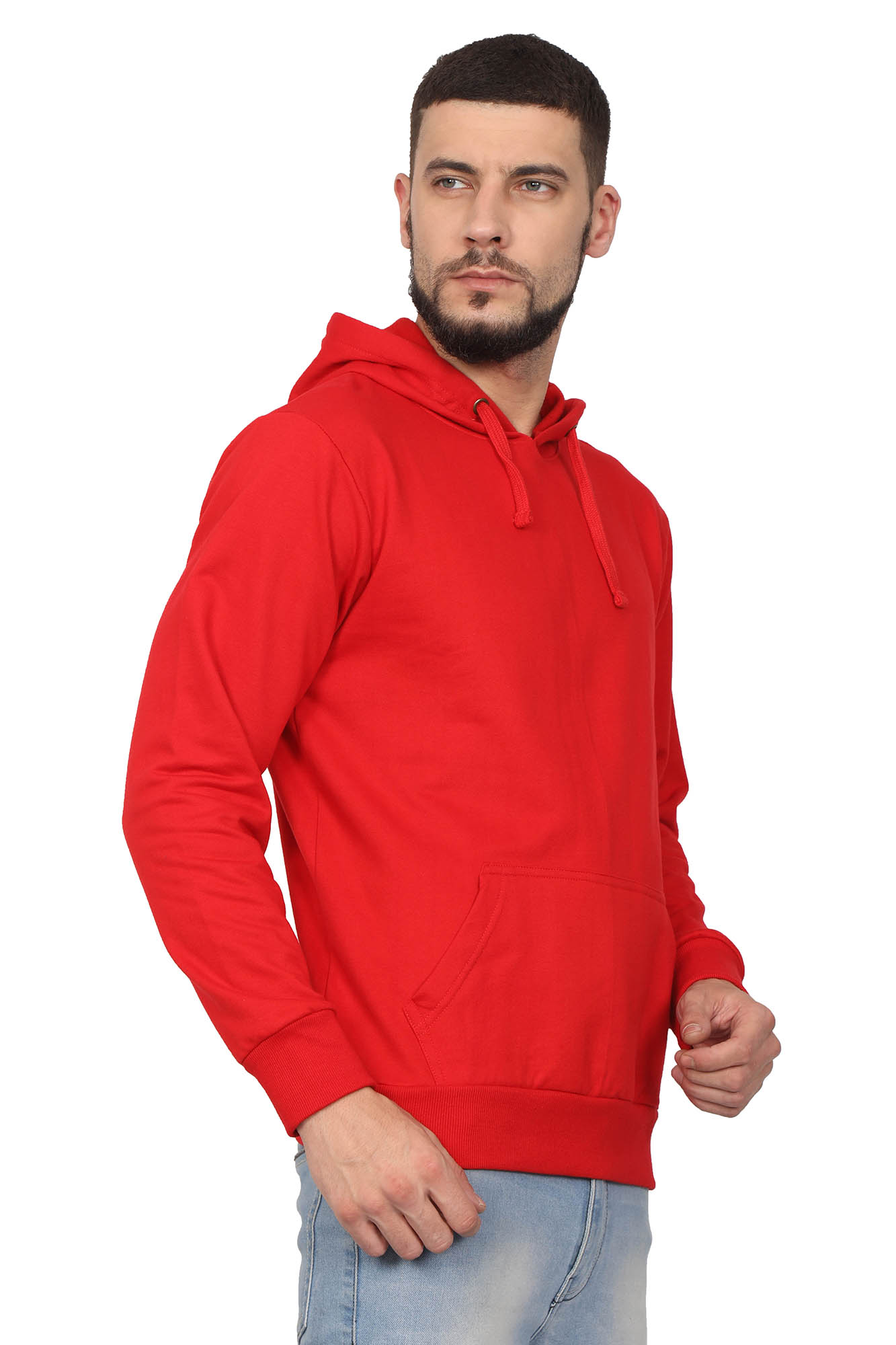 Mens Red Hoodie Sweatshirt