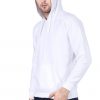 Men's White Hoodie Sweatshirt