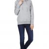 Women's Gray Hoodie Sweatshirt