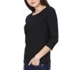 Women's Black Full Sleeve T-shirt