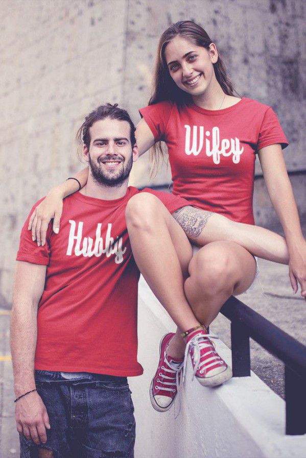 Huuby Wifey Couple T-shirt