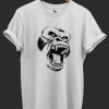 Gorilla Printed White Tshirt