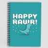 happy rawr Cute Dragon A5 Printed notepad