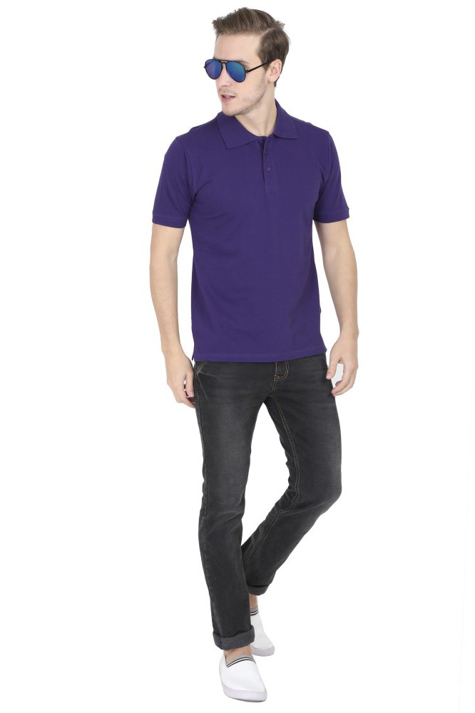 Meltmoon polo purple shirt