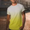 All over printed Tshirt - Mustard yellow