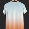Sky and earth gradient Printed Tshirt